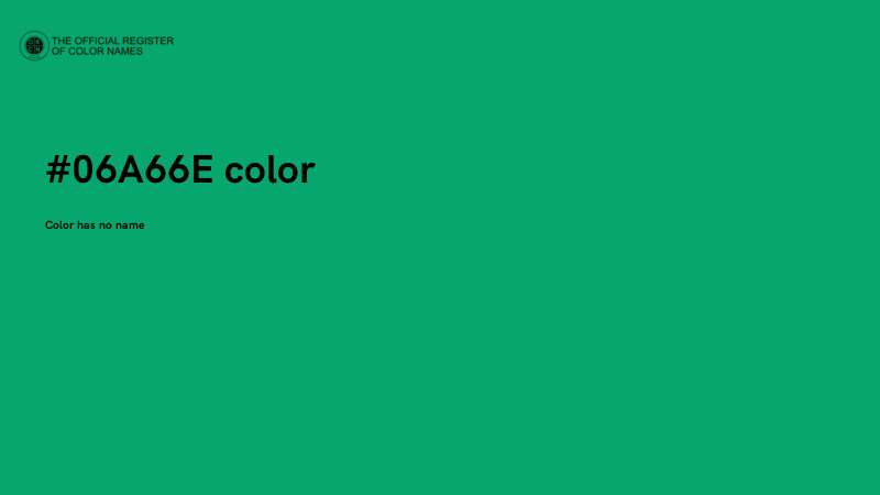 #06A66E color image