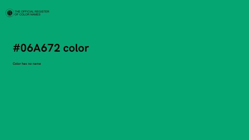 #06A672 color image