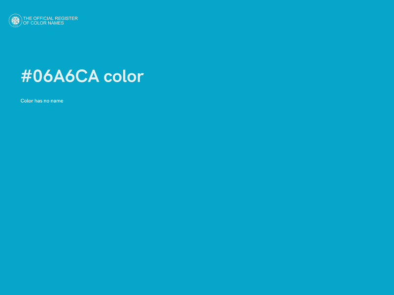 #06A6CA color image