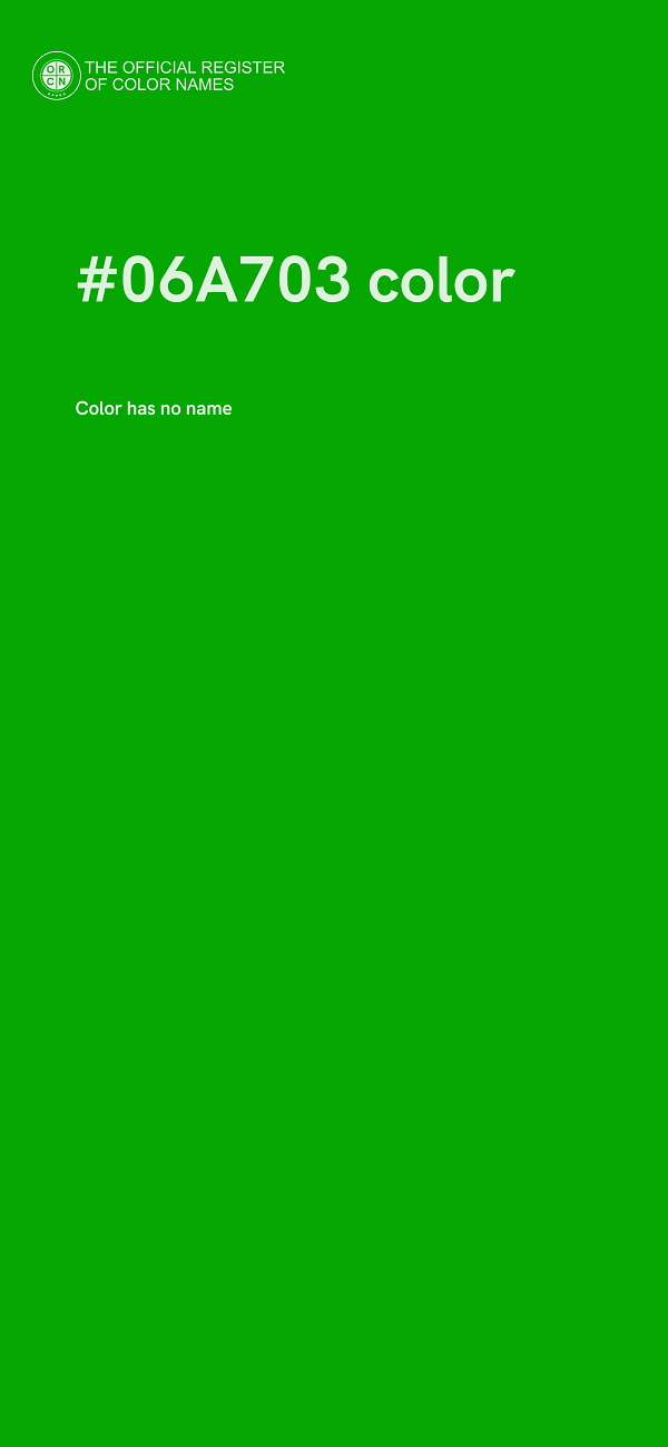 #06A703 color image