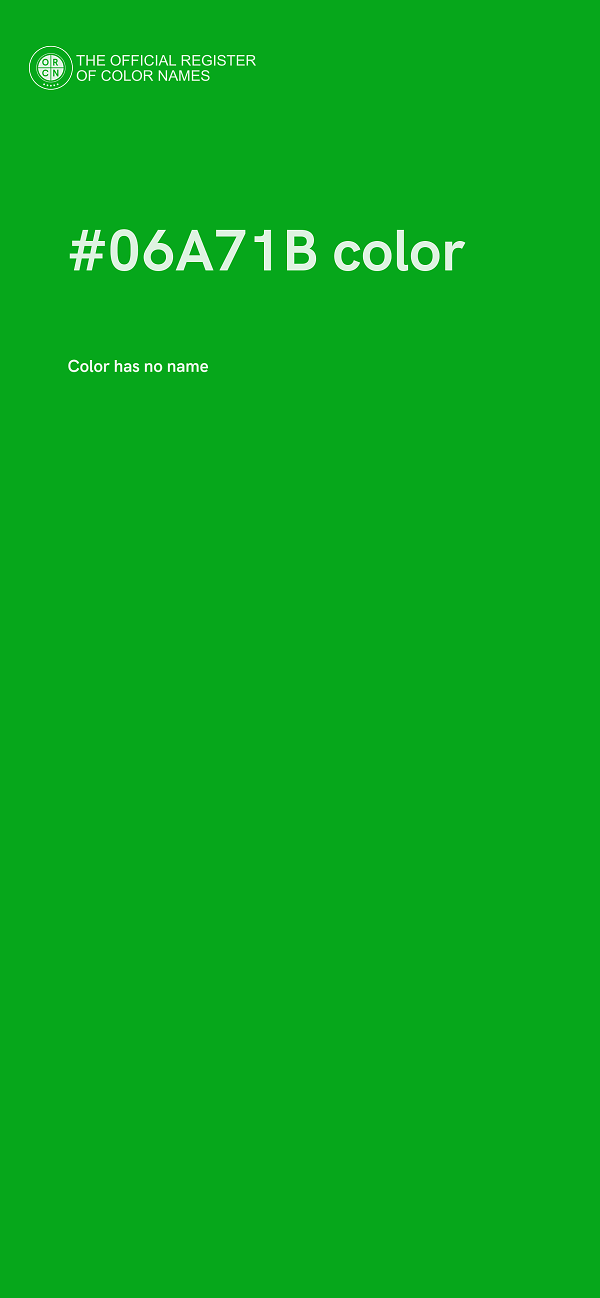 #06A71B color image