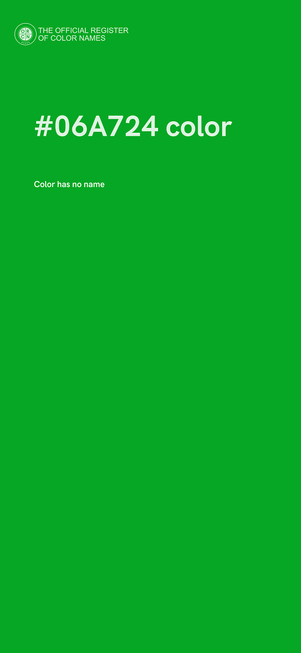#06A724 color image