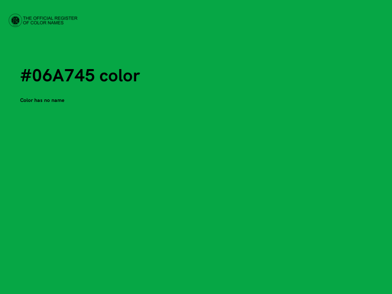 #06A745 color image