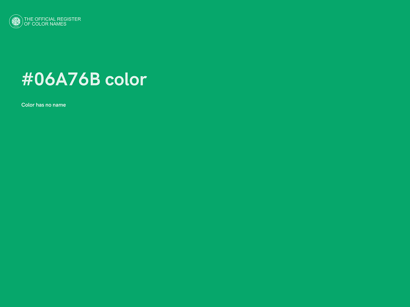 #06A76B color image