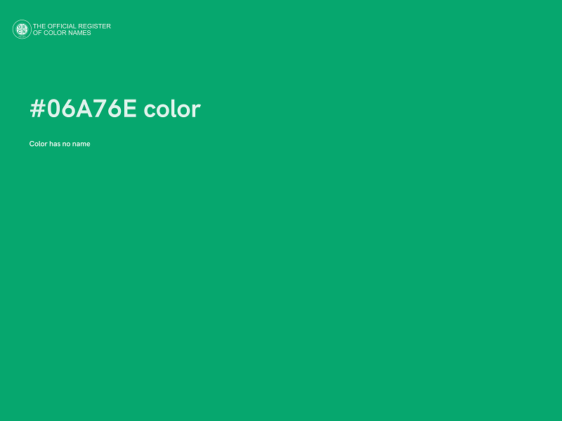 #06A76E color image