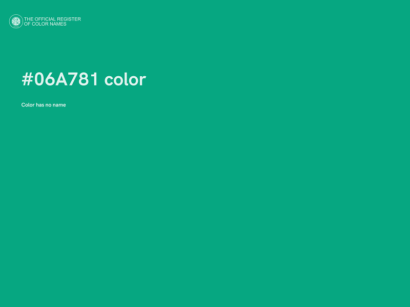 #06A781 color image