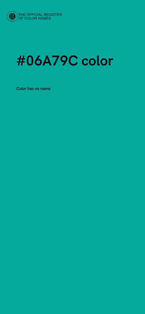 #06A79C color image