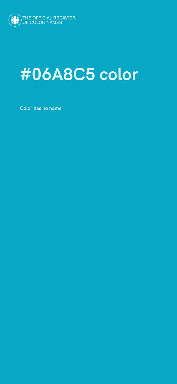 #06A8C5 color image