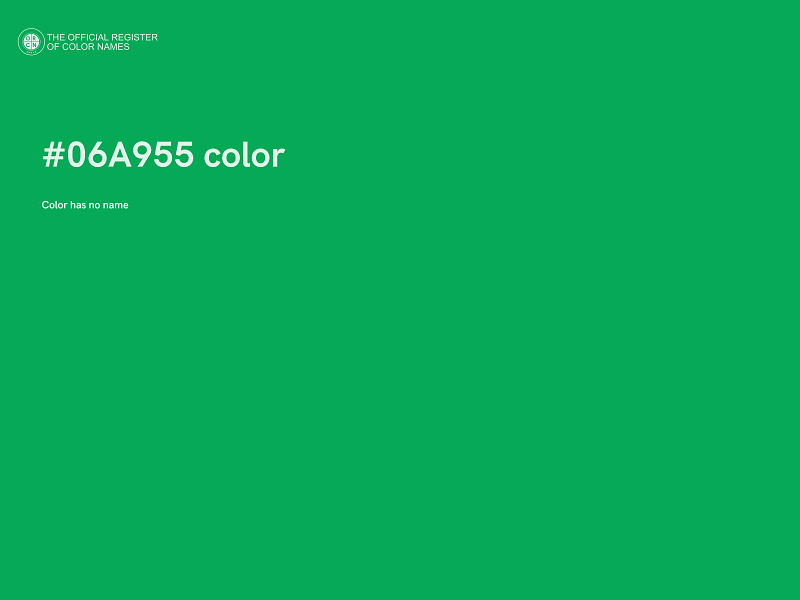 #06A955 color image