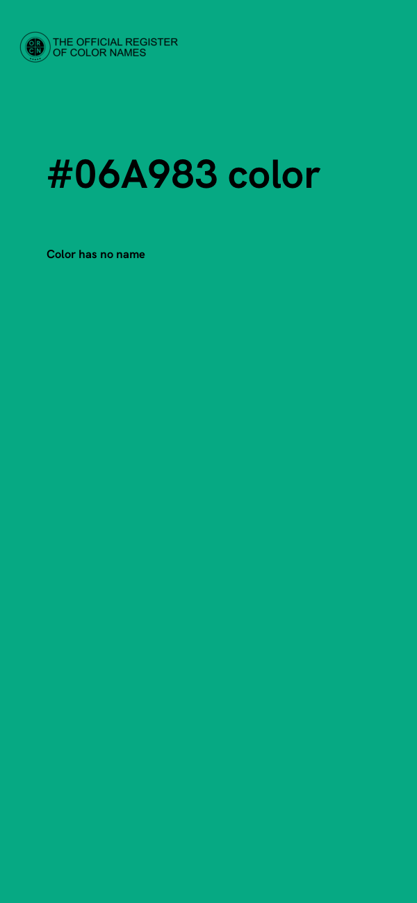 #06A983 color image
