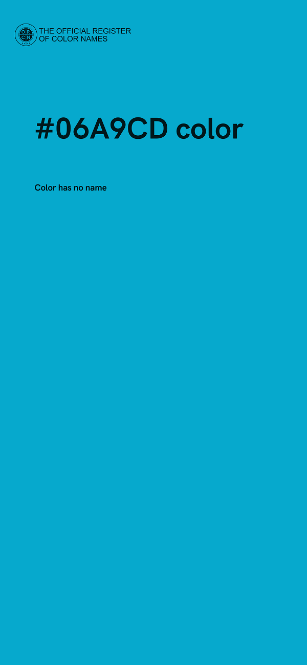 #06A9CD color image