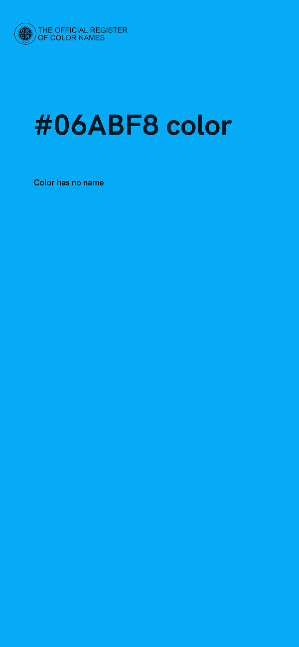 #06ABF8 color image