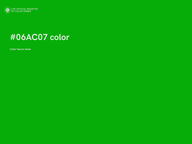 #06AC07 color image