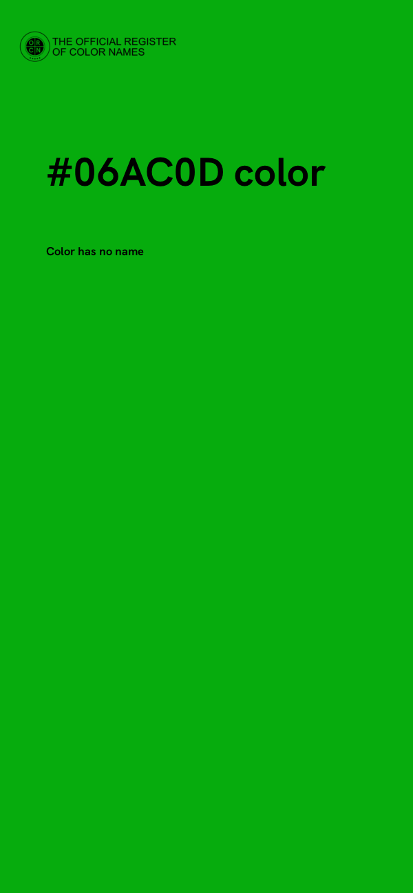 #06AC0D color image
