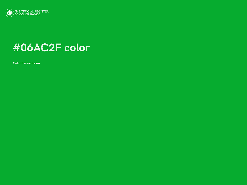 #06AC2F color image