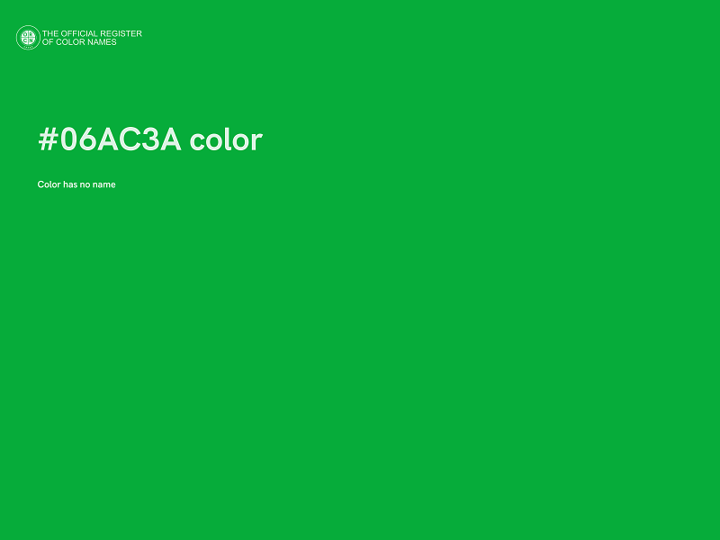 #06AC3A color image