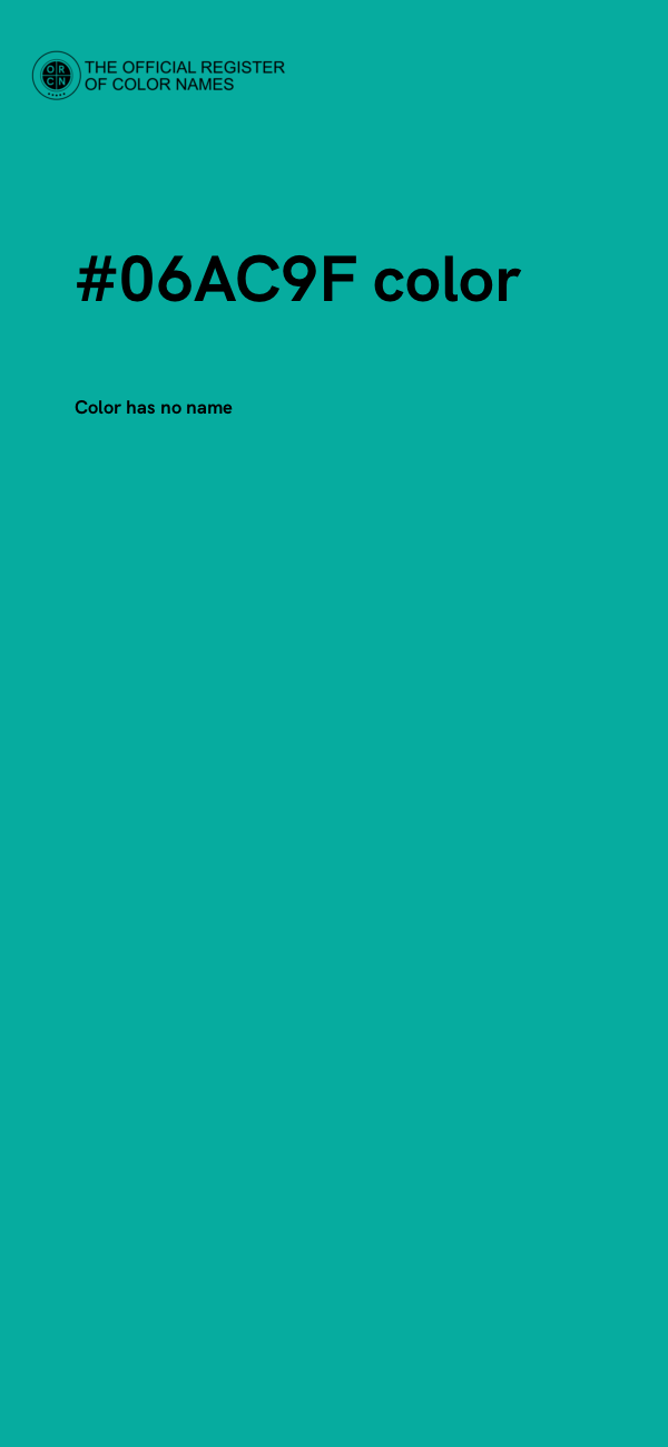 #06AC9F color image