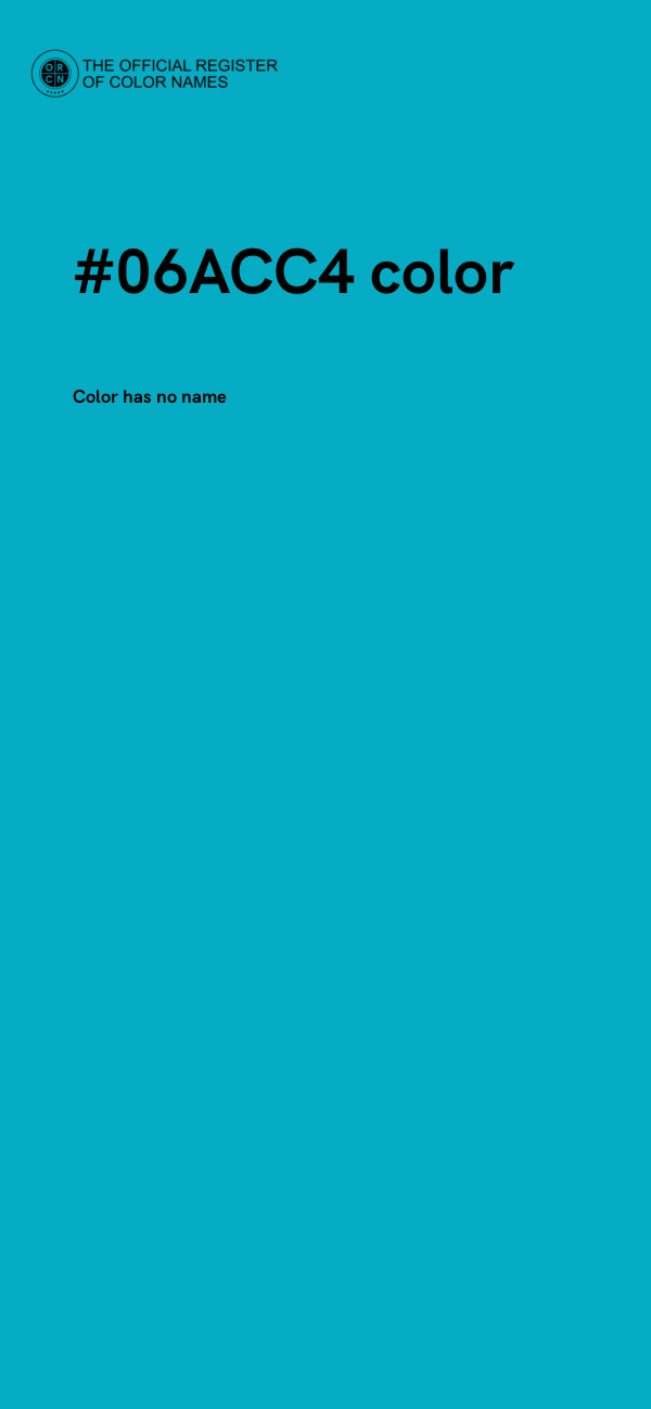 #06ACC4 color image