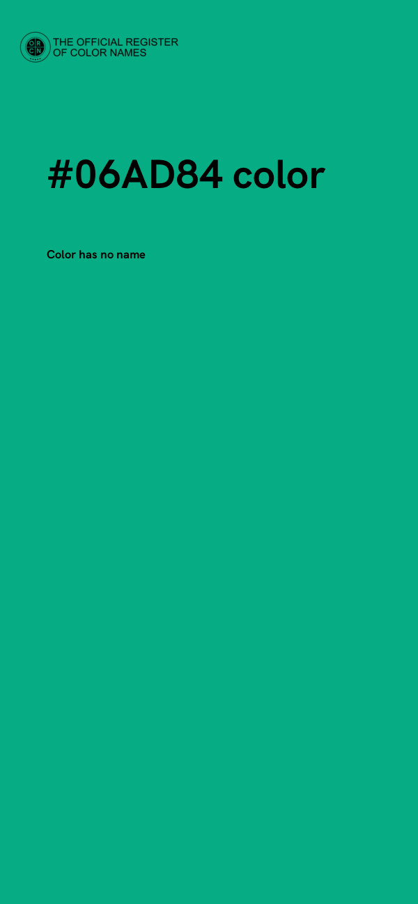 #06AD84 color image