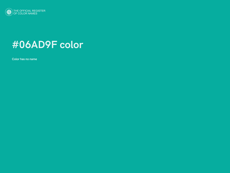 #06AD9F color image