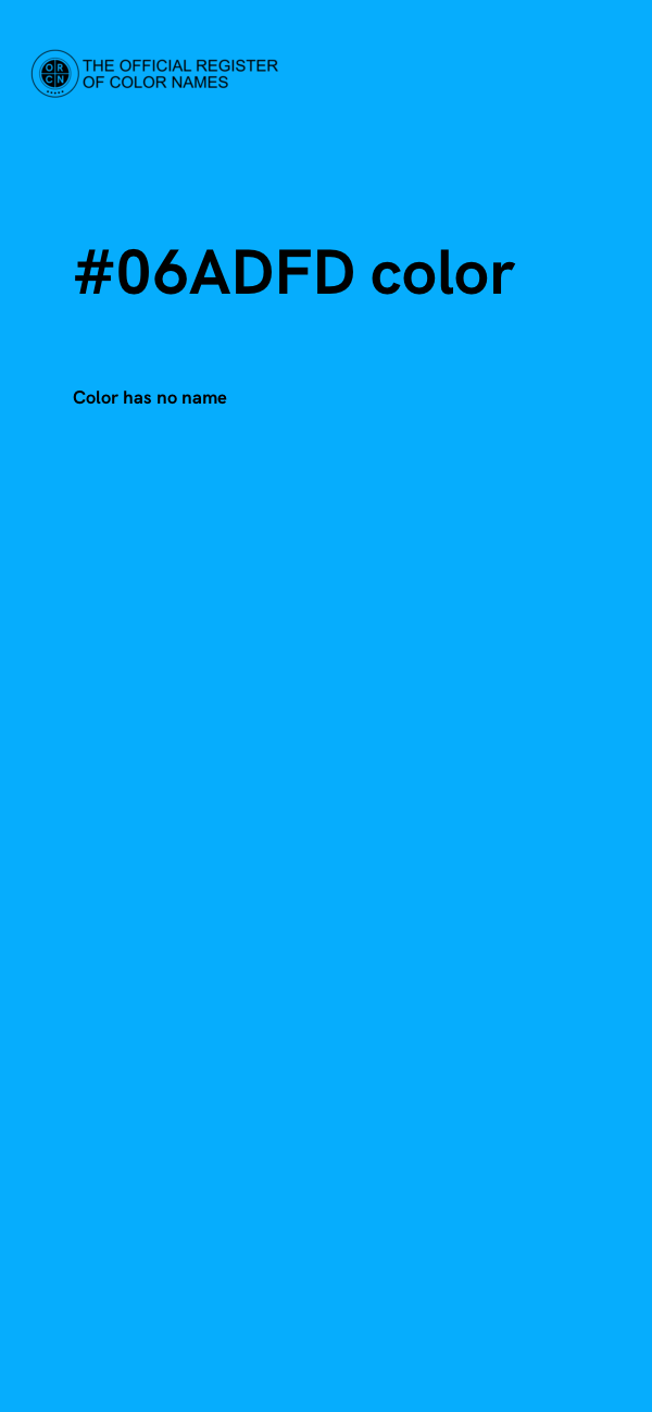 #06ADFD color image