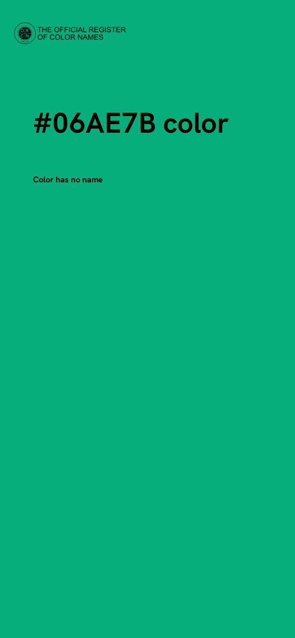 #06AE7B color image
