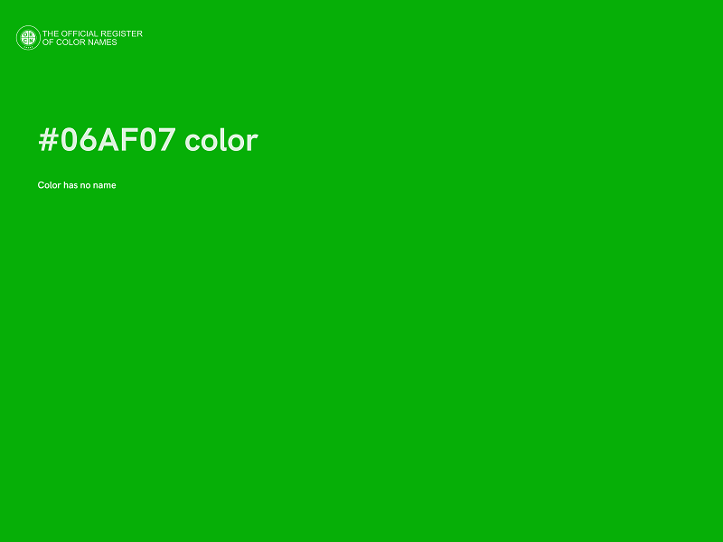 #06AF07 color image