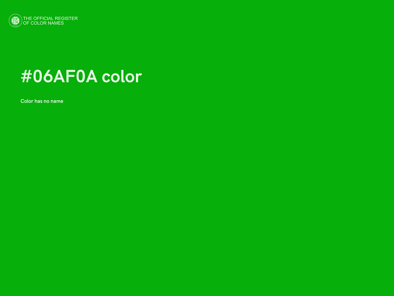 #06AF0A color image