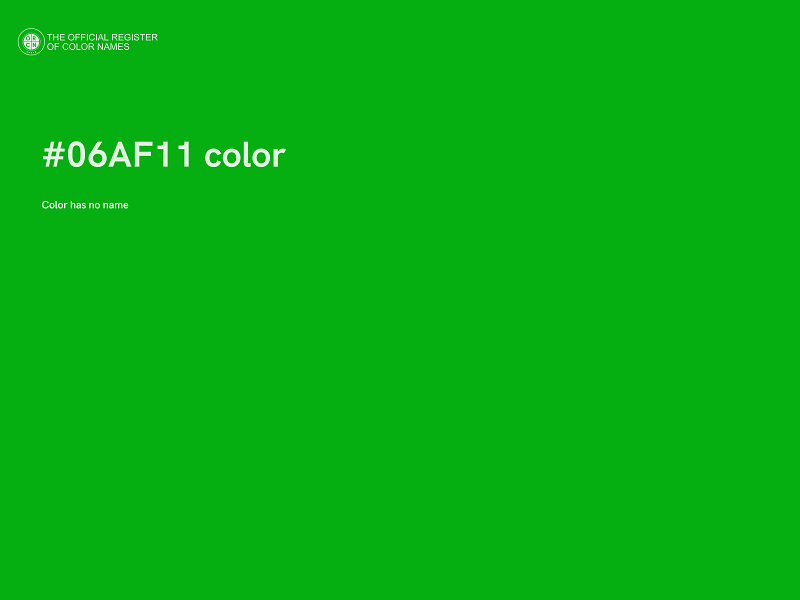 #06AF11 color image