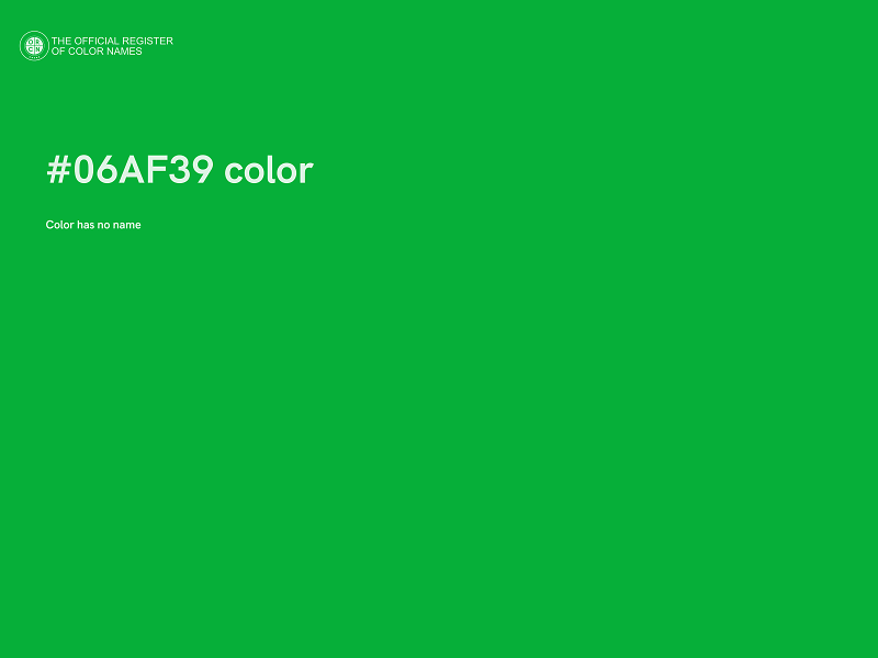 #06AF39 color image