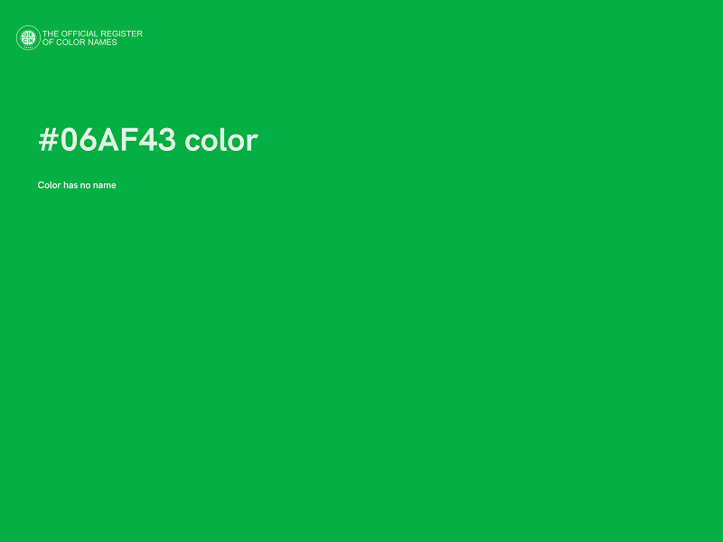 #06AF43 color image