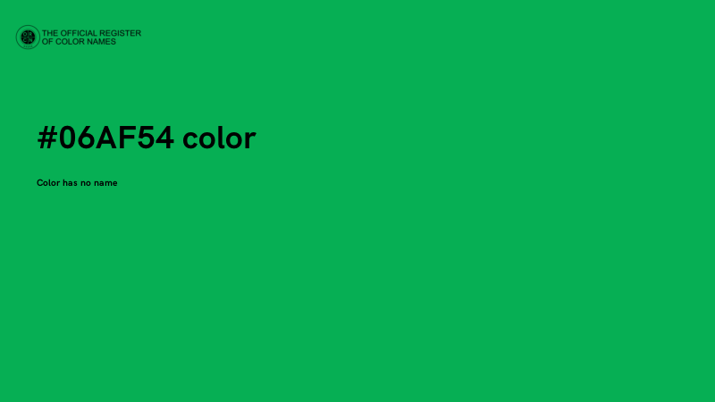 #06AF54 color image