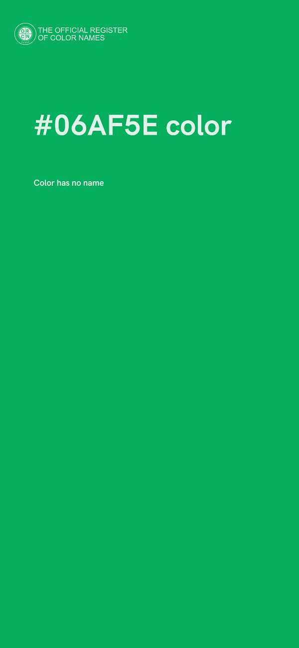 #06AF5E color image