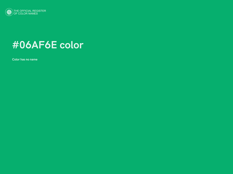 #06AF6E color image