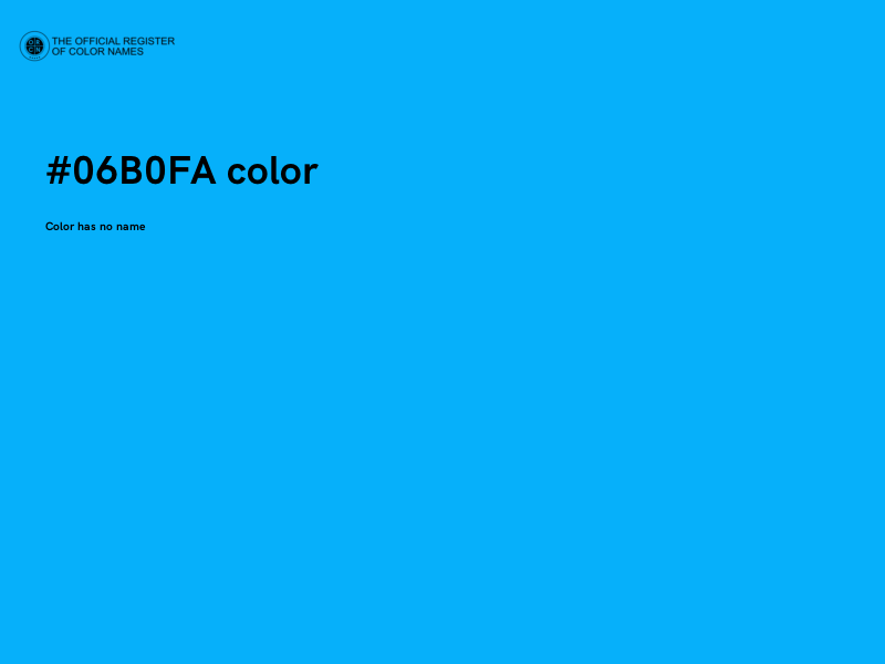 #06B0FA color image