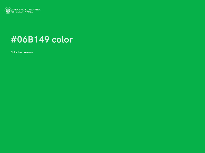 #06B149 color image