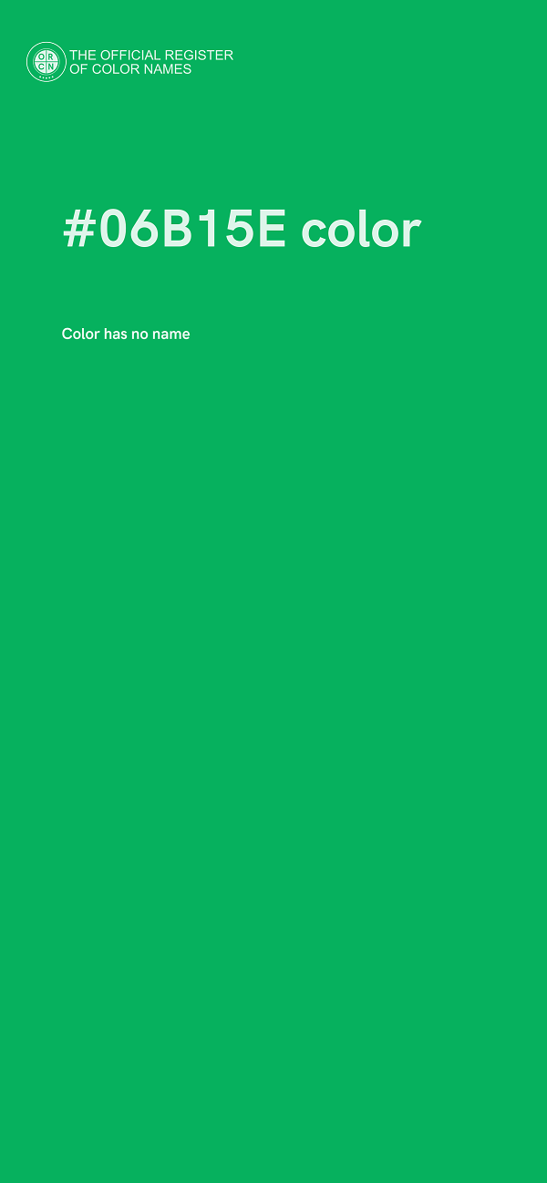 #06B15E color image