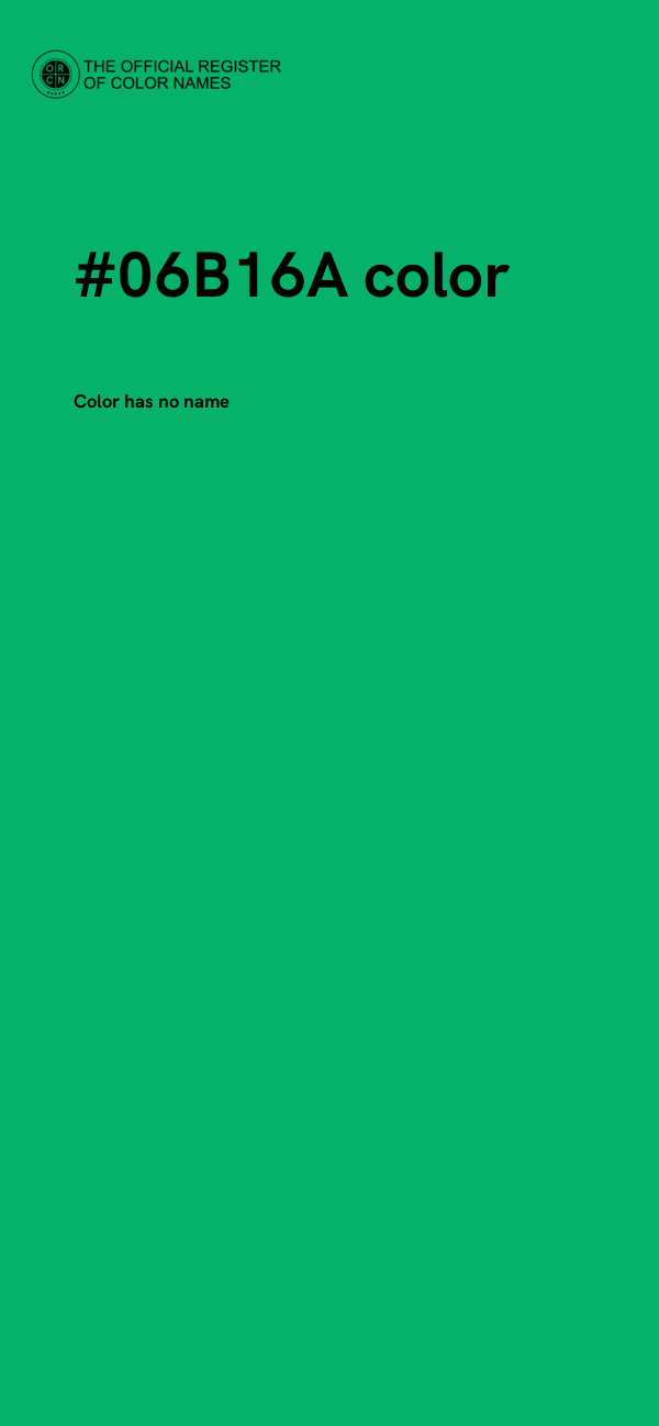 #06B16A color image