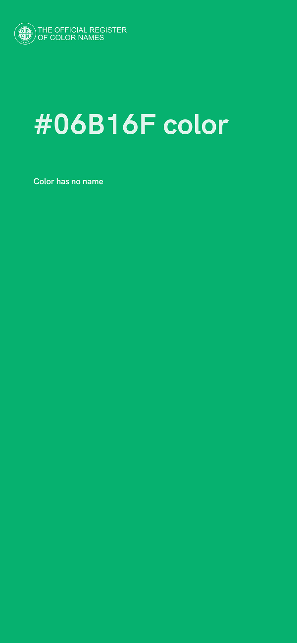 #06B16F color image