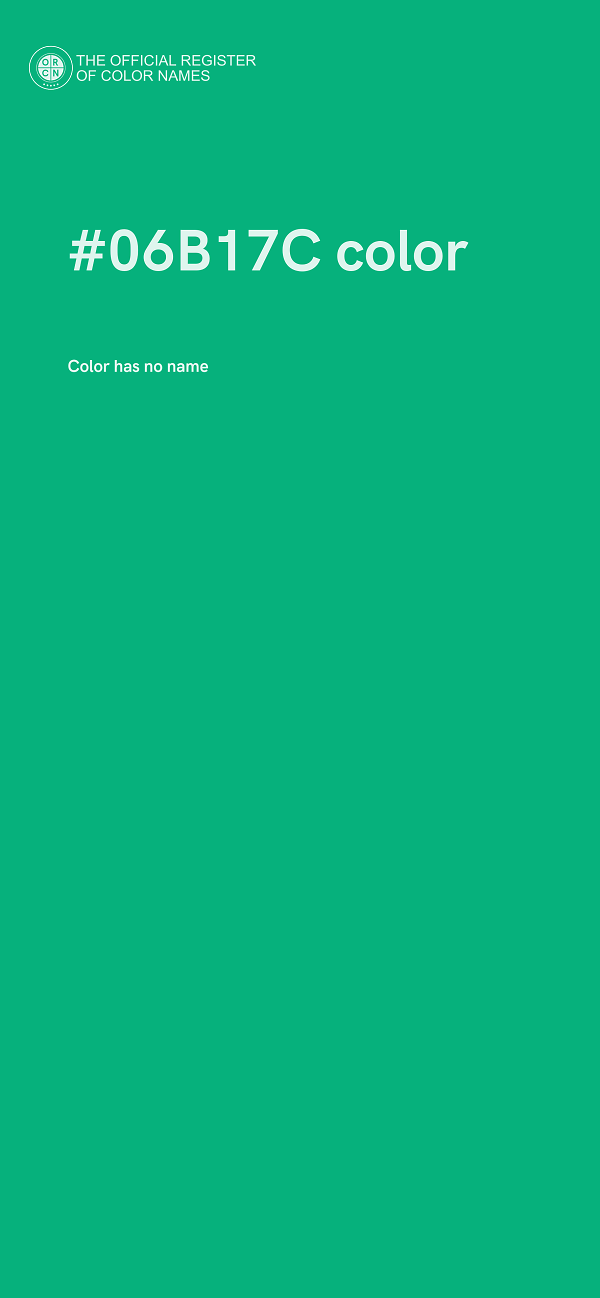 #06B17C color image