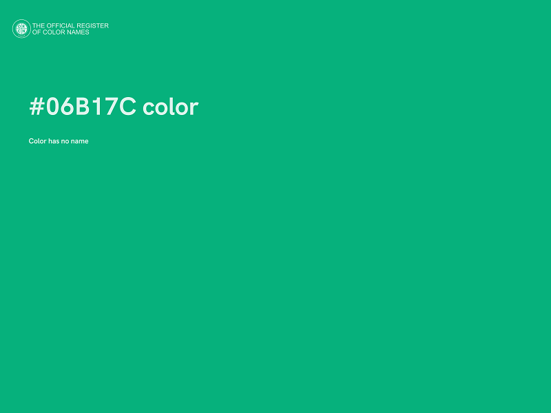 #06B17C color image