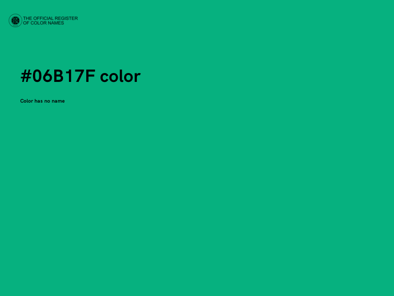 #06B17F color image