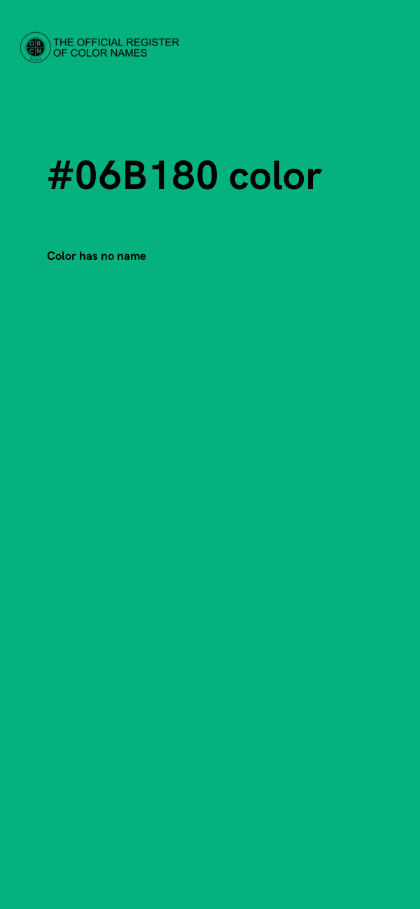 #06B180 color image