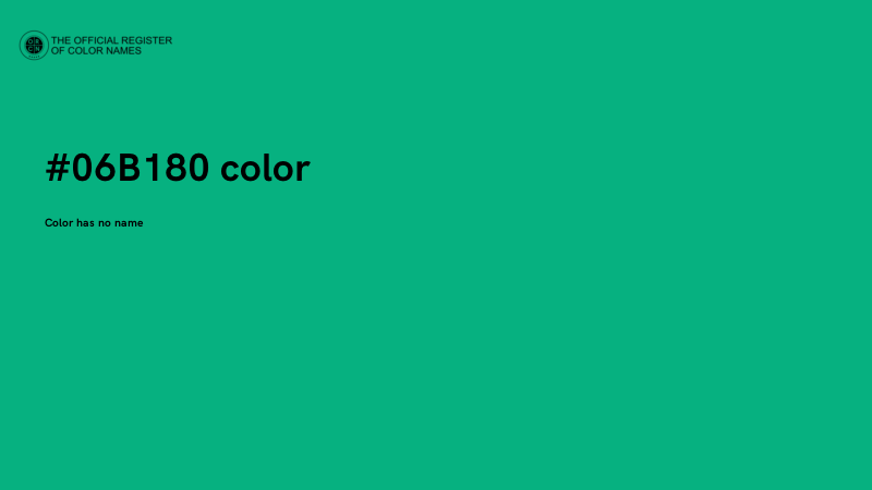 #06B180 color image