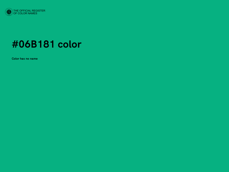 #06B181 color image