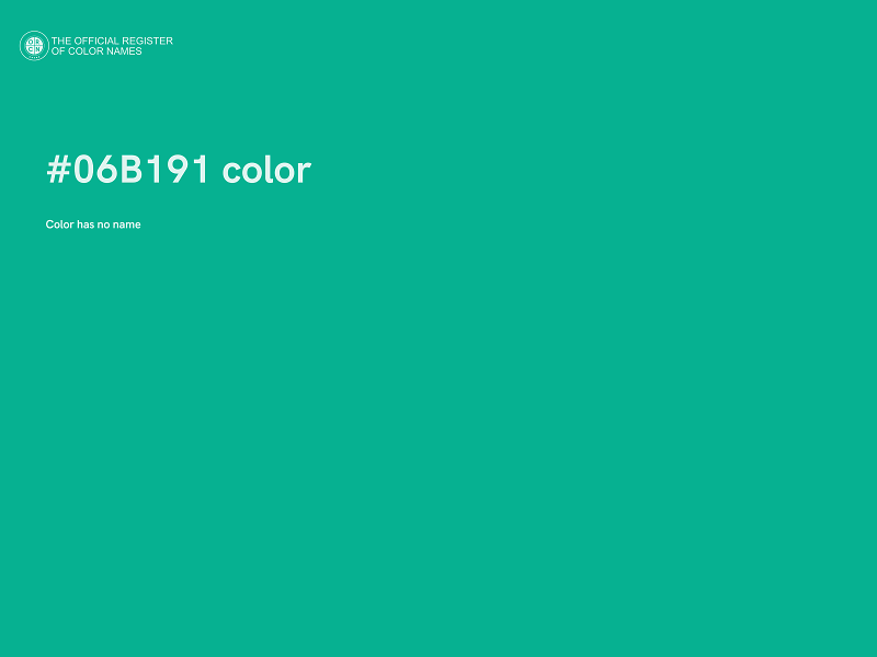 #06B191 color image