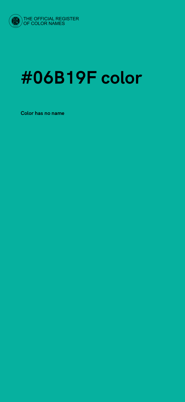 #06B19F color image