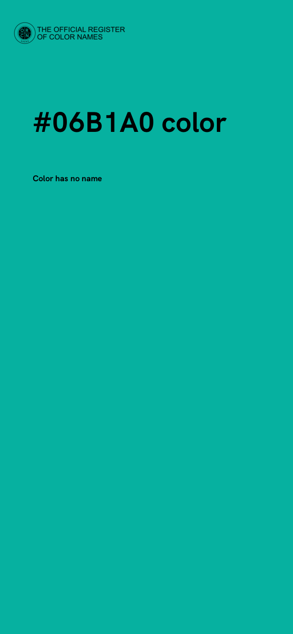 #06B1A0 color image