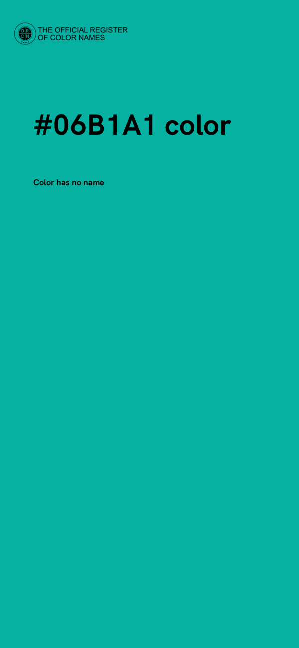 #06B1A1 color image