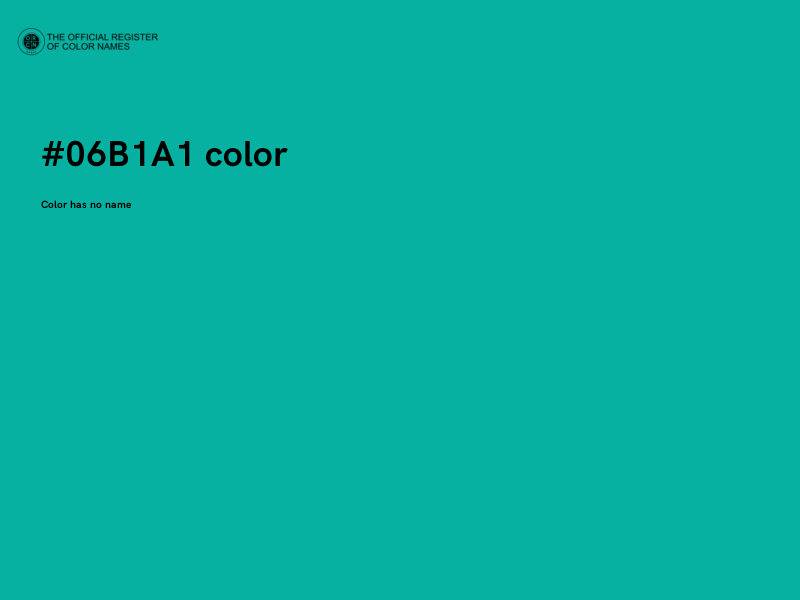 #06B1A1 color image